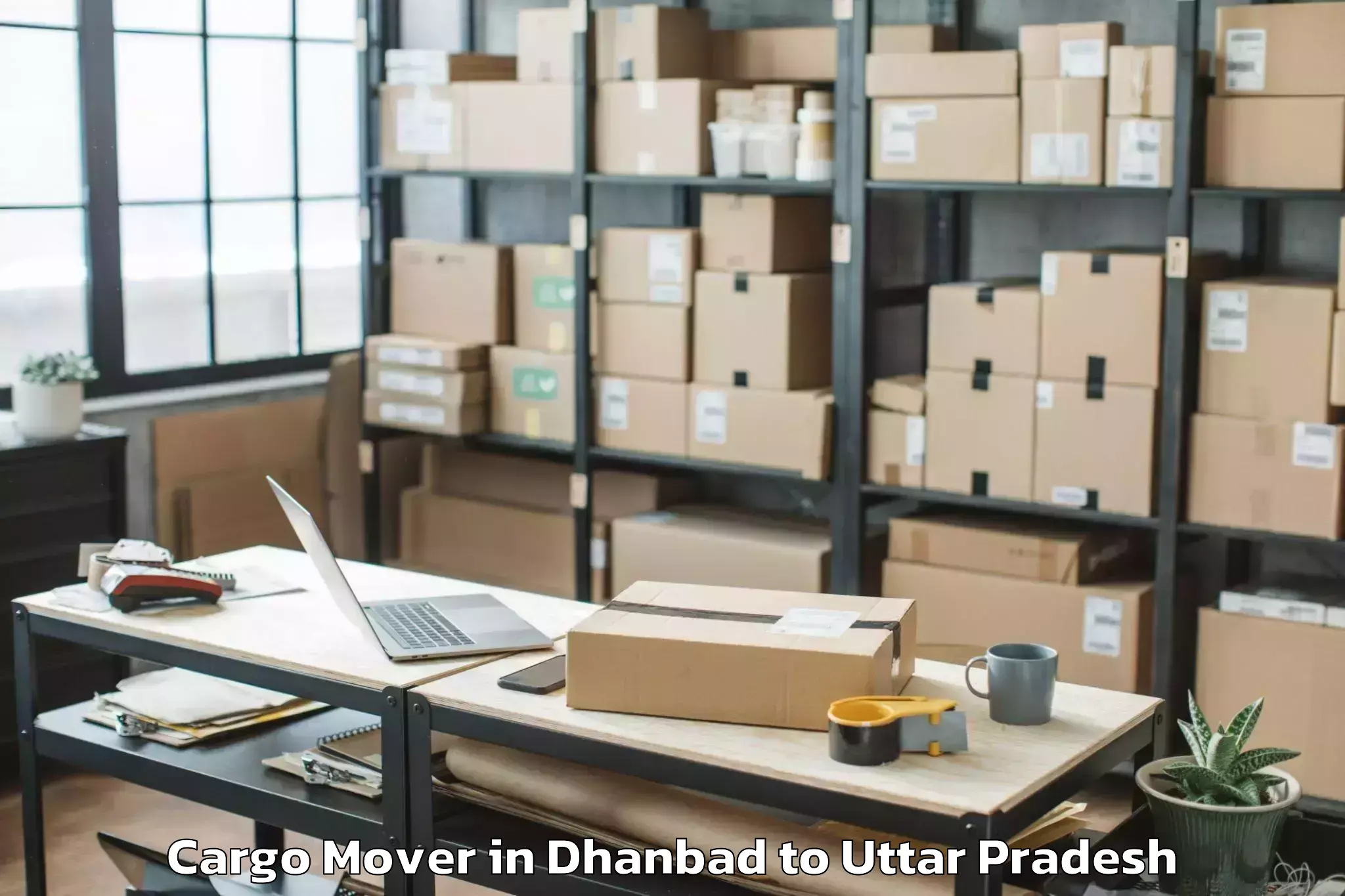 Quality Dhanbad to Kanpur Airport Knu Cargo Mover